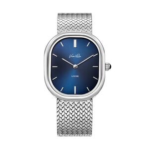 Louise-Silver/Blue (unisex) Watch